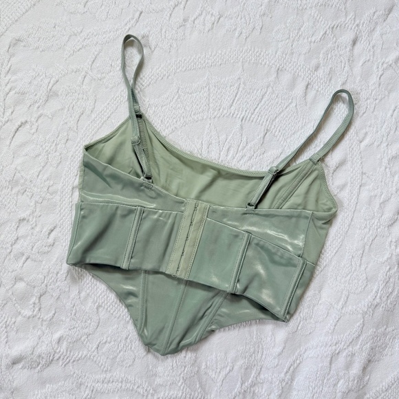 Glassons Satin Mesh Corset Tank - Picture 4 of 5